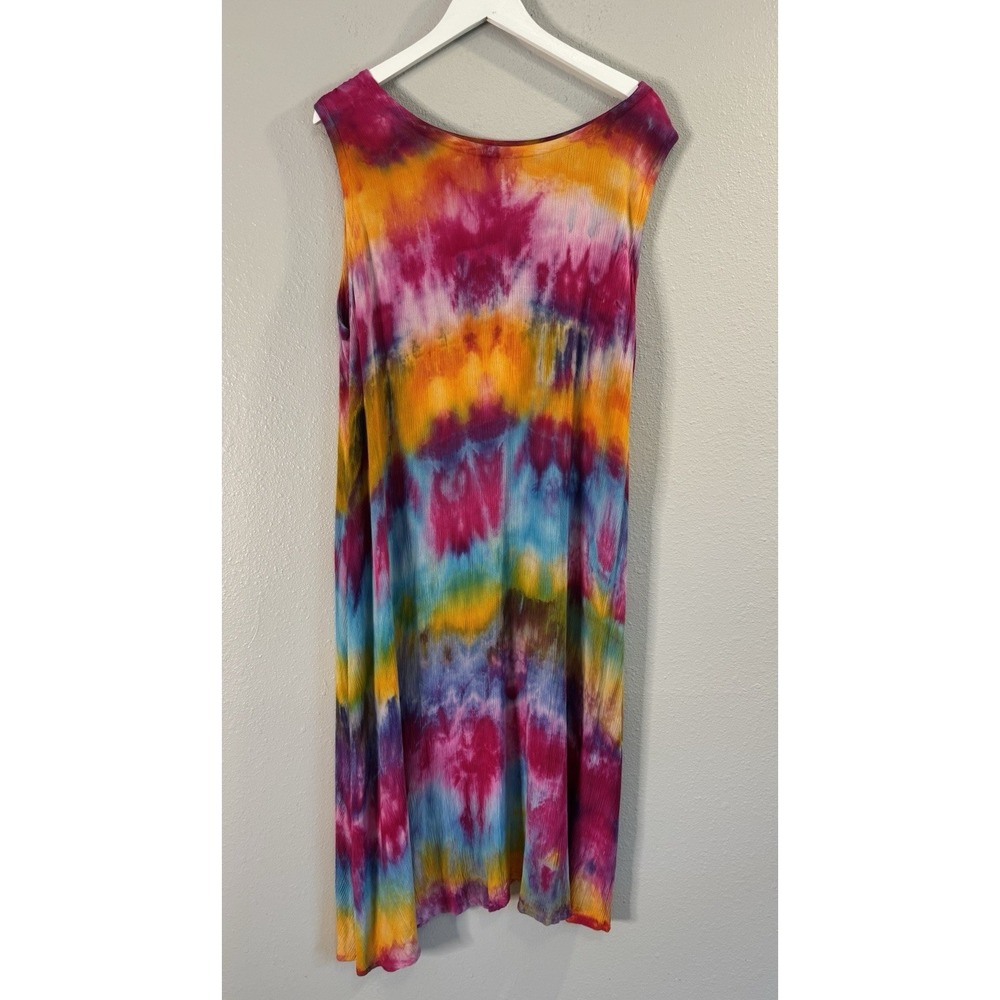 Dharma Trading Rayon Tie Dye Dress Boho Festival Hippie Plus Size 2XL 3XL